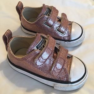 Converse All Star sparkle pink shoes. Size 4